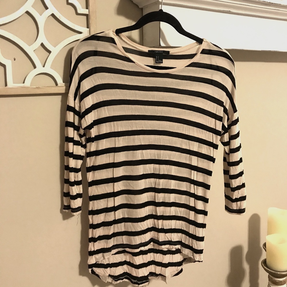 Forever 21 striped blouse